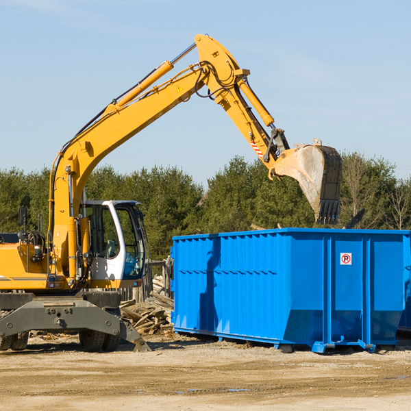 what size residential dumpster rentals are available in Gore Springs Mississippi